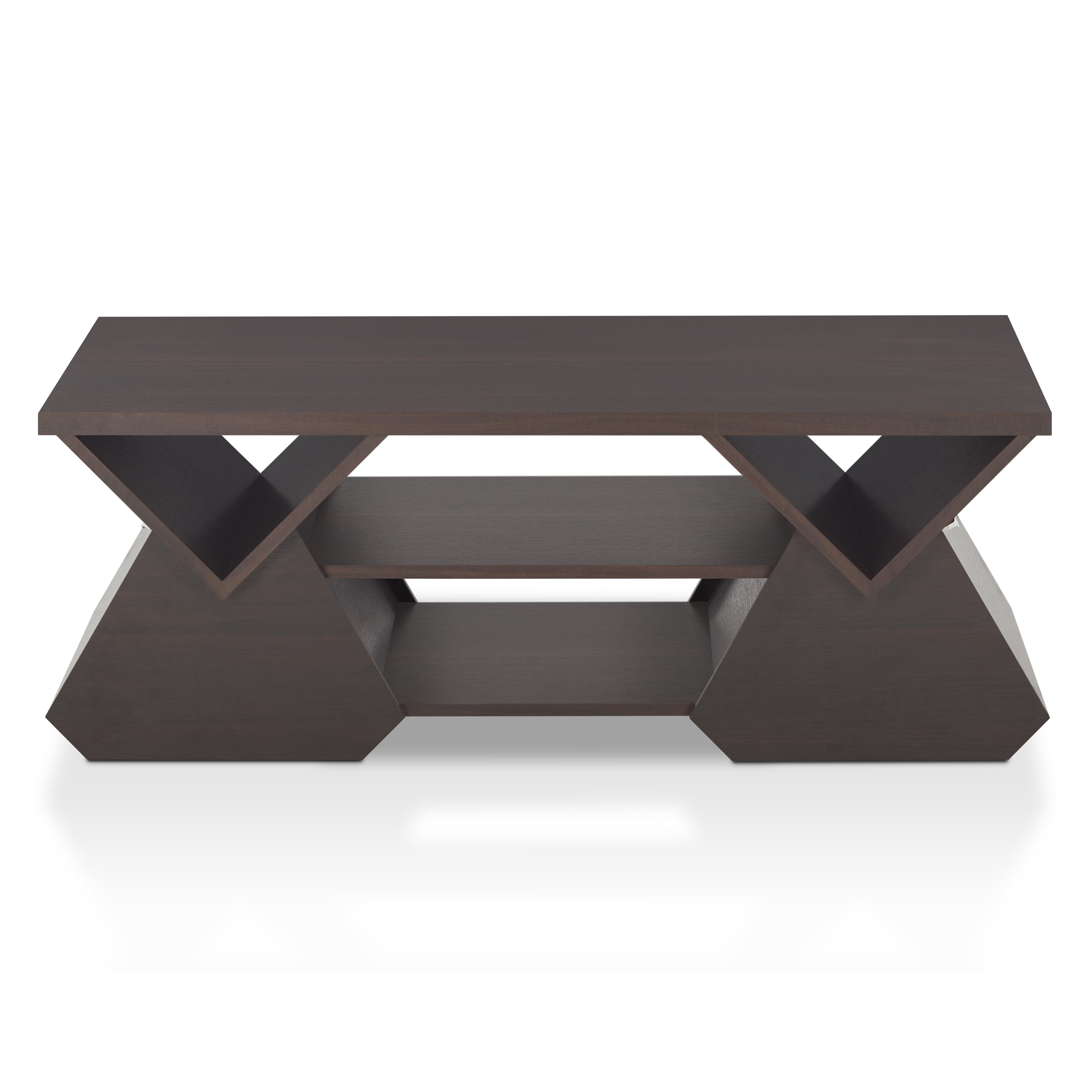 Espresso Wood Storage Coffee Table E4078
