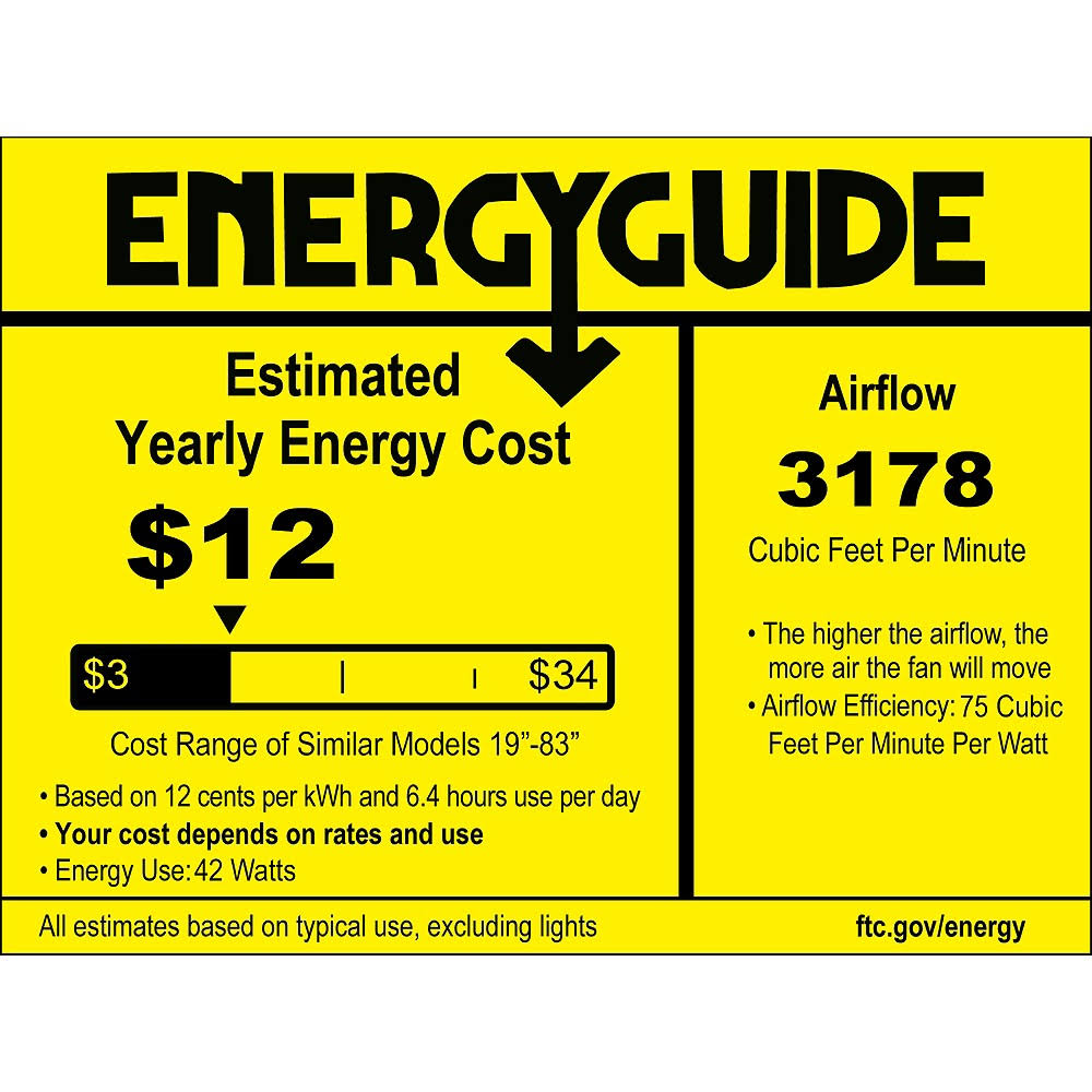 Bone White LED Ceiling Fan U68076