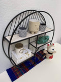 White Oak Round Wall Shelf W313018