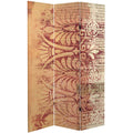 Rust/Gold Canvas Room Divider W54806