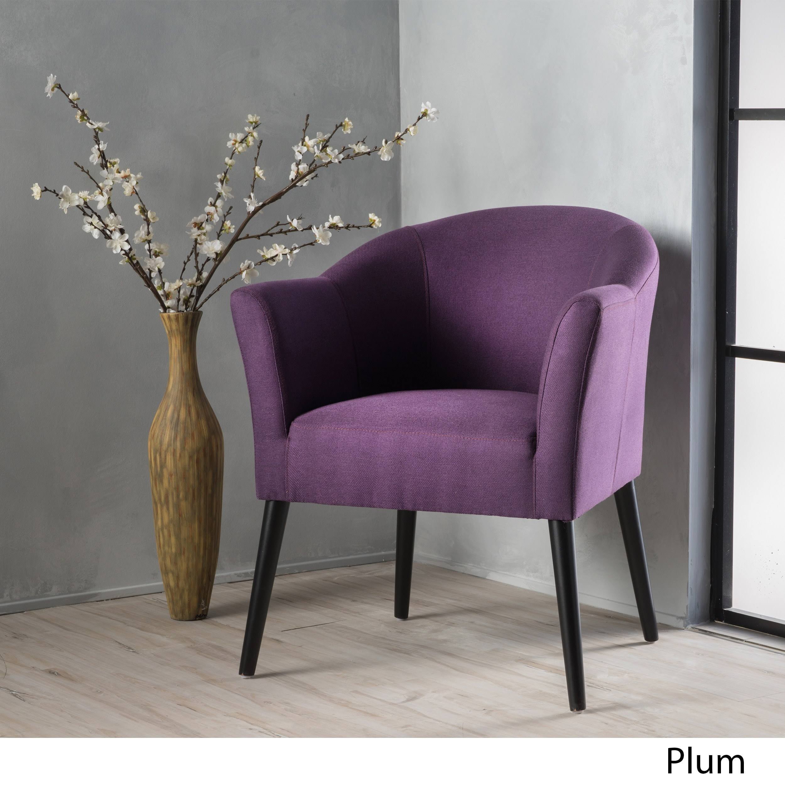 Purple Fabric Arm Chair B2839