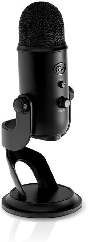 Blue Yeti Microphone with Pop Filter and 4 Port USB Hub F277666