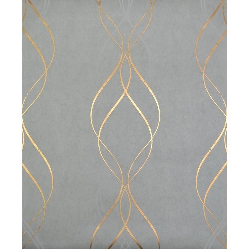 Blue/Gold Wallpaper W603