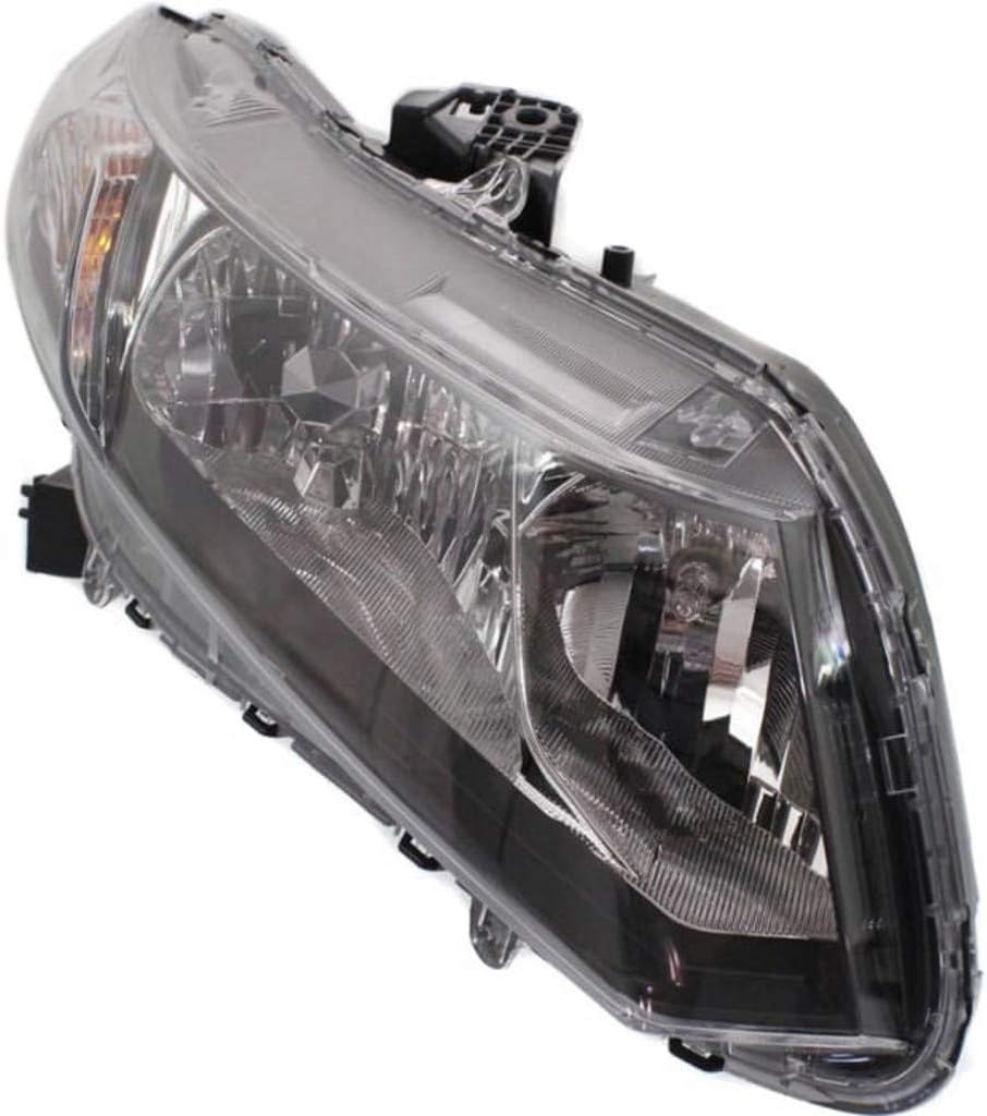 Headlight Assembly for Honda Civic Coupe 2013 2014 Passenger Side G7327