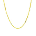 0.7mm 14K Yellow Gold Diamond Cut Box Pendant Chain Necklace 16" 18" 20" 22" 24" E580
