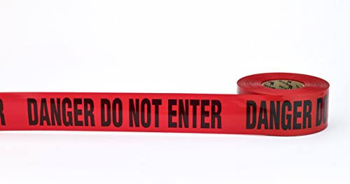 Red 3 mil Barricade Tape (Pack of 16) K354