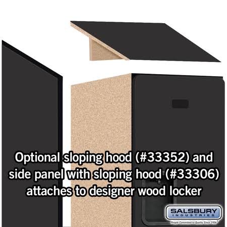 Black Wood Locker H405420