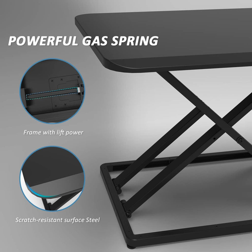 Compact Standing Desk Converter with Handle E5164