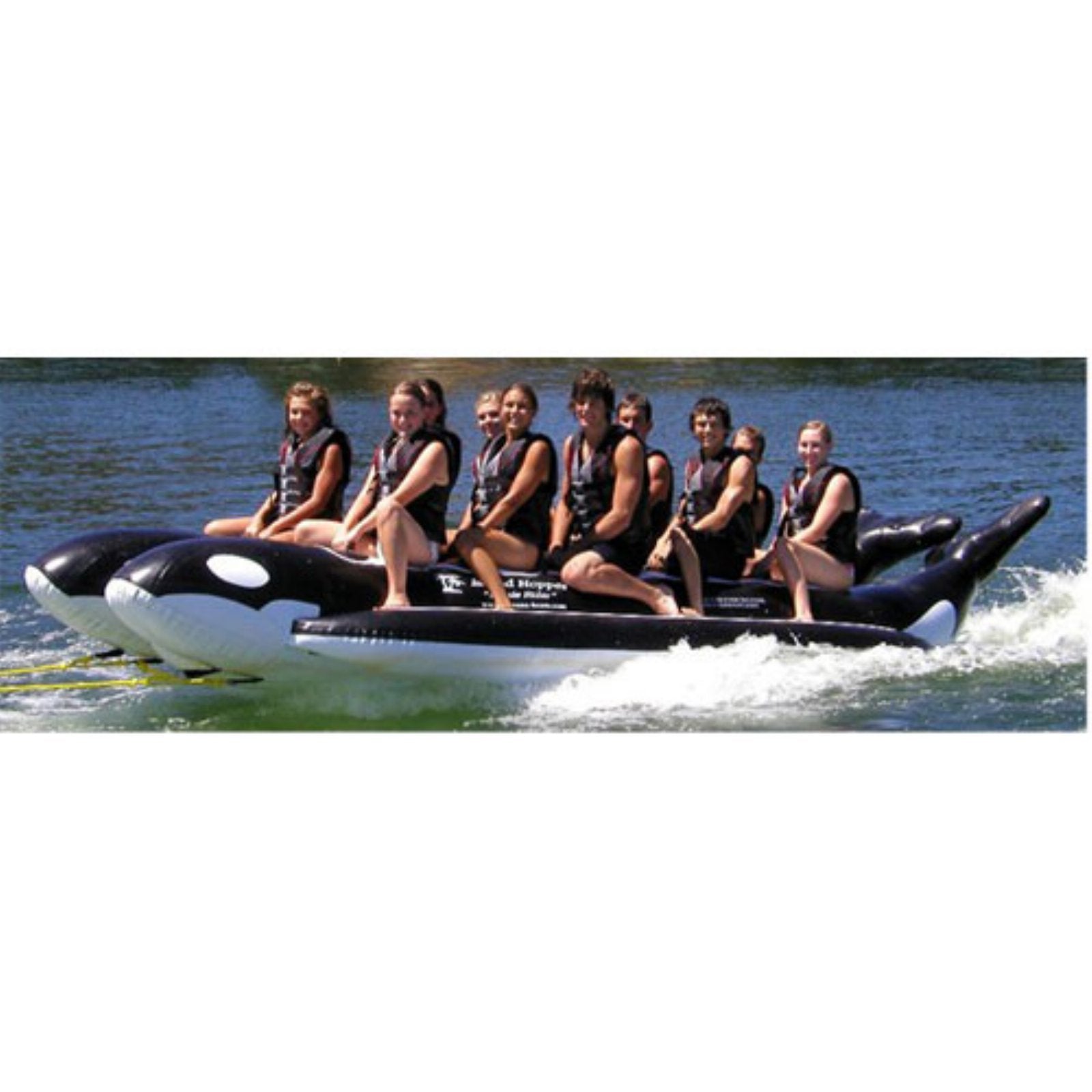 18' Inflatable 10 Person Banana Water Sled Y159870
