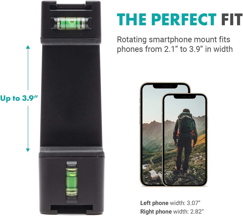 Vlog Kit with Adjustable Mobile Phone Holder and Camera Tripod T426