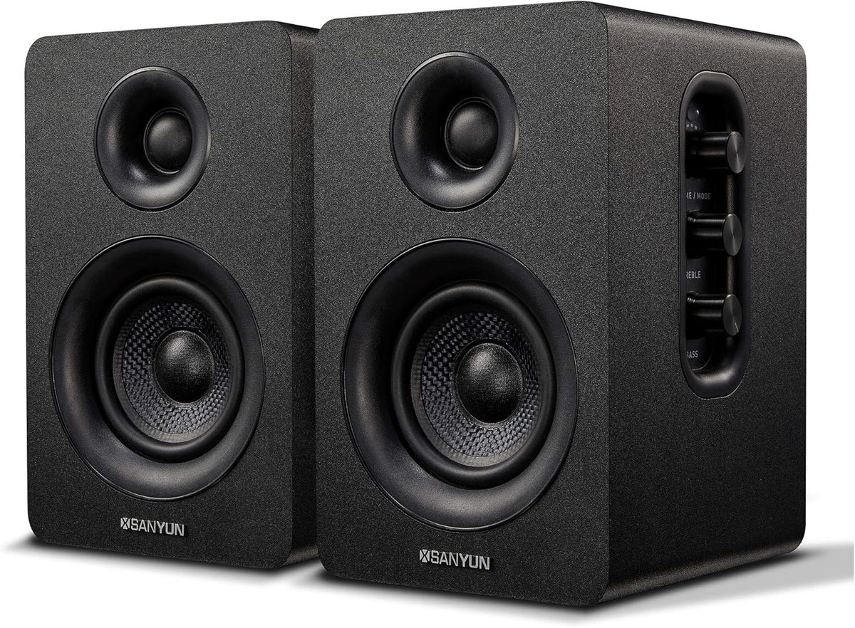 White 3 Active Bluetooth Bookshelf Speakers, Pair Y27452