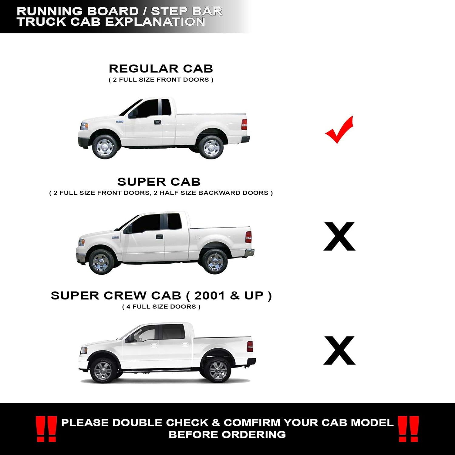 4 Oval Side Step Nerf Bars Black A9700