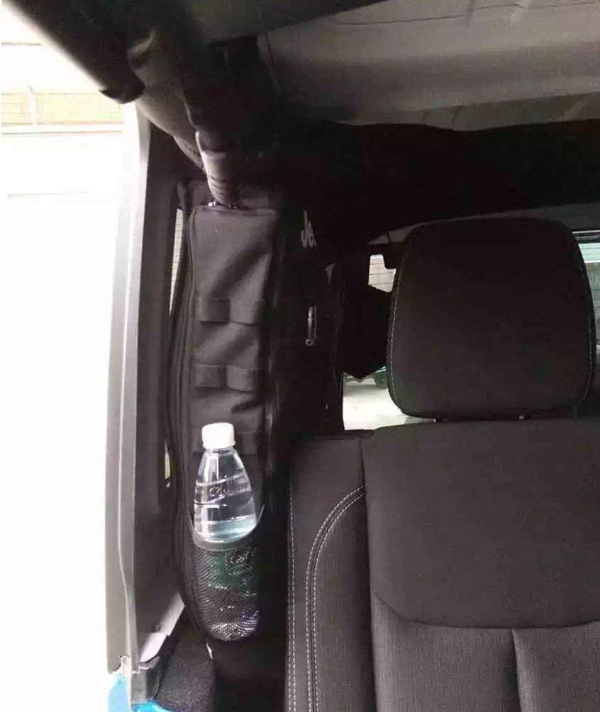 Roll Bar Storage Bag with Multi-Pockets for Jeep Wrangler JKU 4 Doors P953