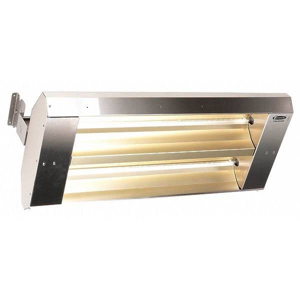 2-Lamp Infrared Heater Stainless Steel Housing 240V P36184