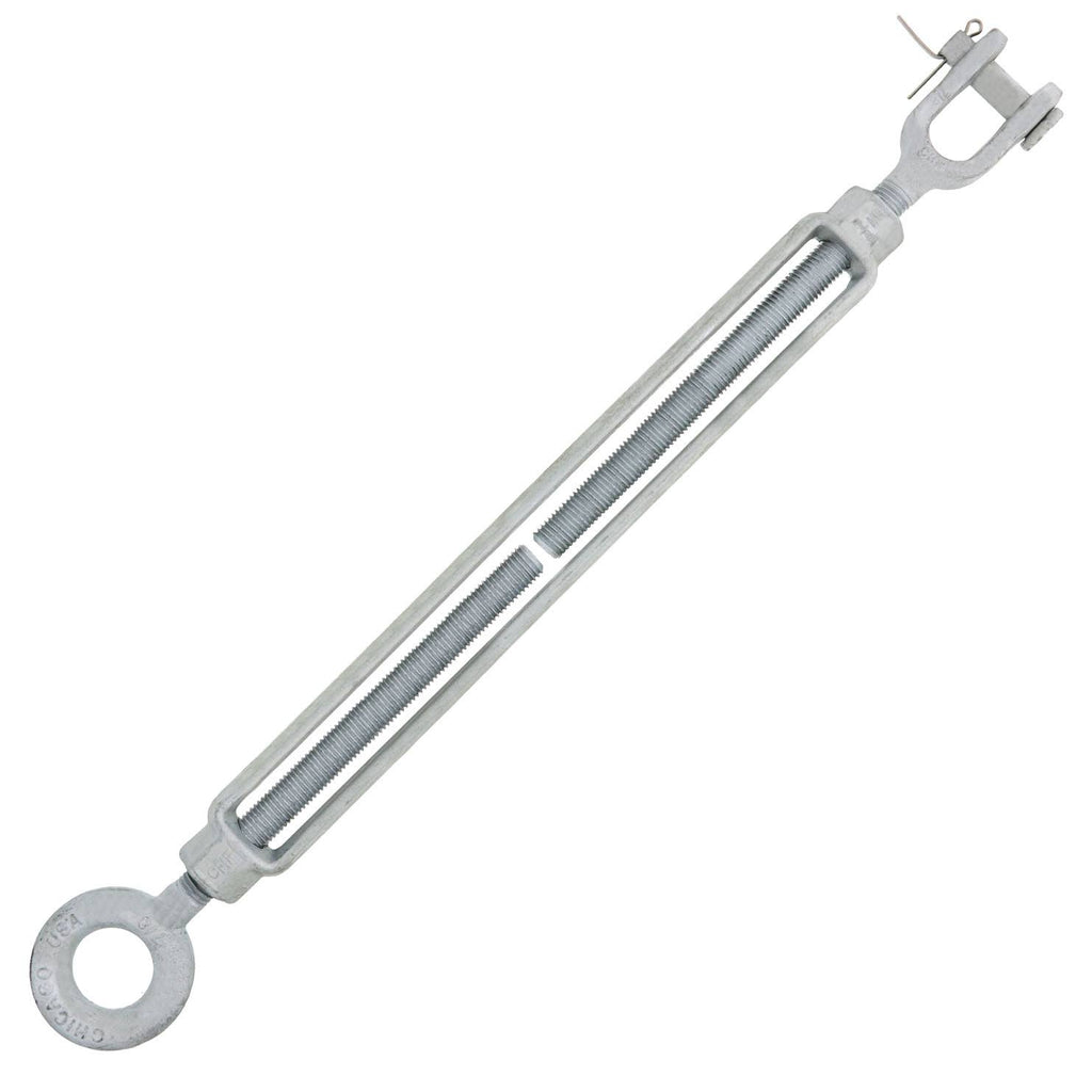 7/8 x 18 Hot Dip Galvanized Jaw x Eye Turnbuckle F856889