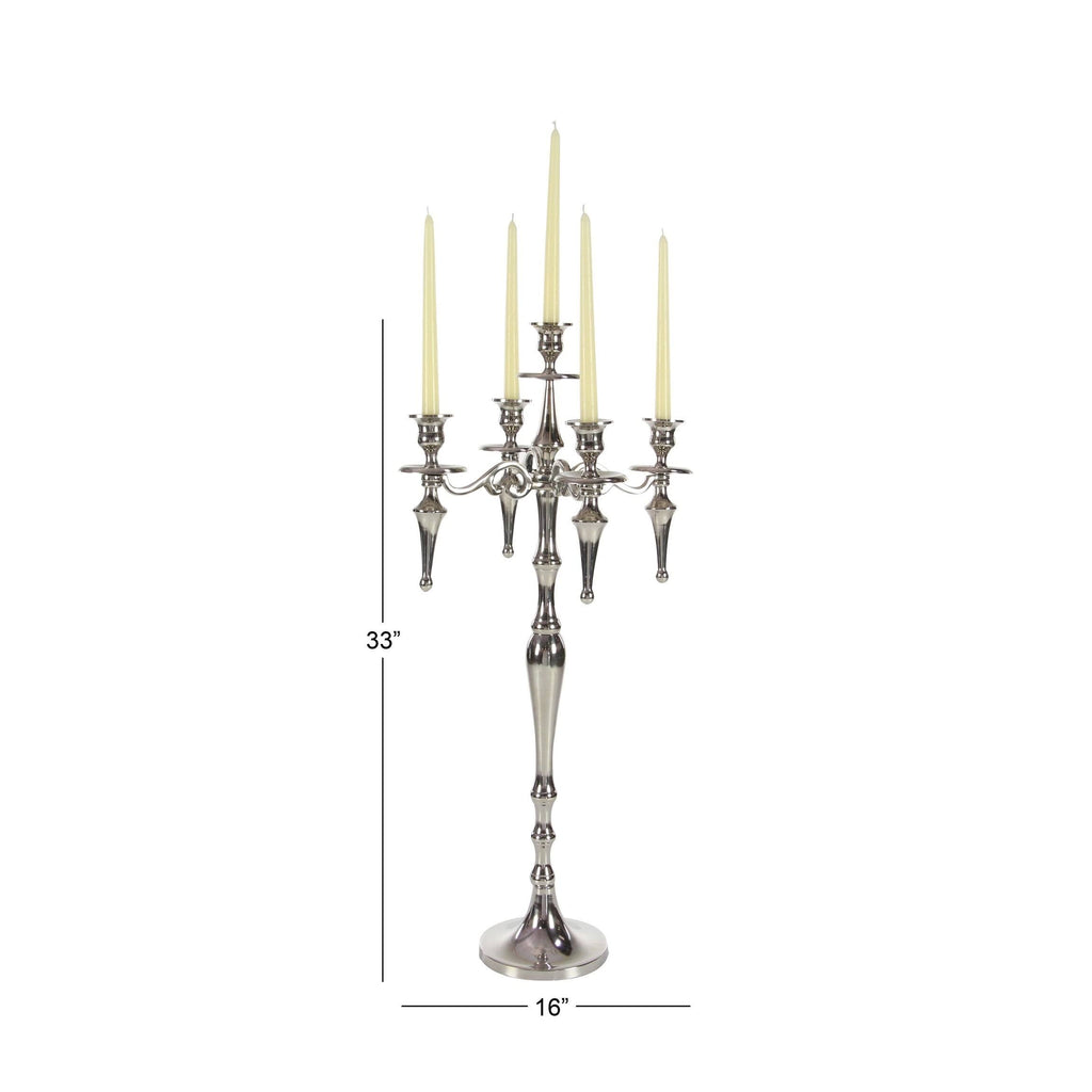 Aluminum Candelabra 16 Inches Wide 33 Inches High L5753