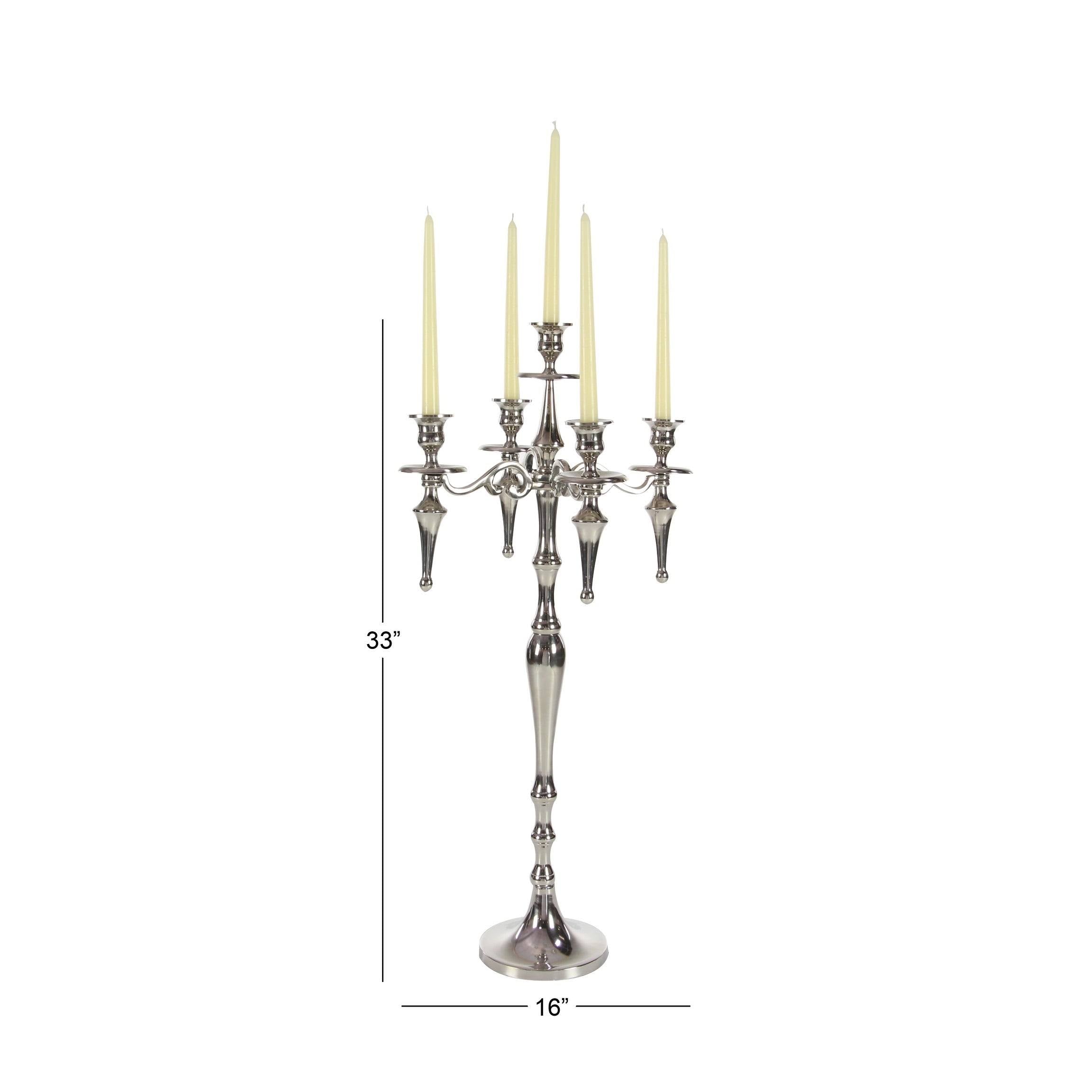 Aluminum Candelabra 16 Inches Wide 33 Inches High L5753