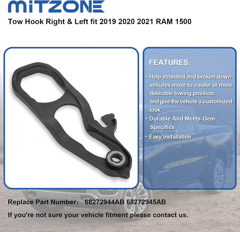 Front Tow Hooks Right & Left with Bushing R30392