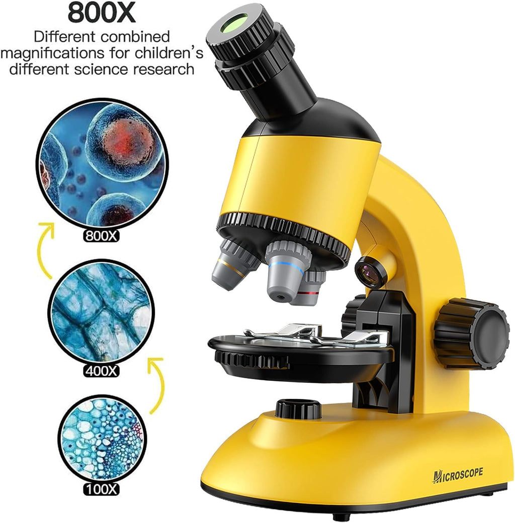 40X-1200X LED Microscope Kit with Slides X8210