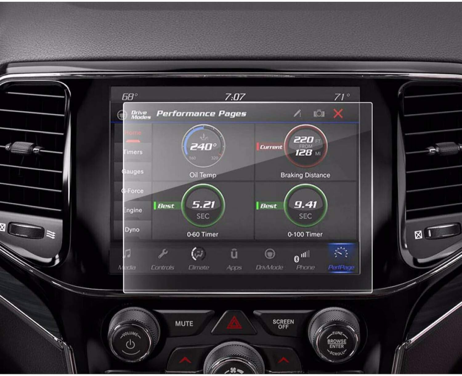 10.1 Inch 9H Hardness Car Navigation Screen Protector W7129