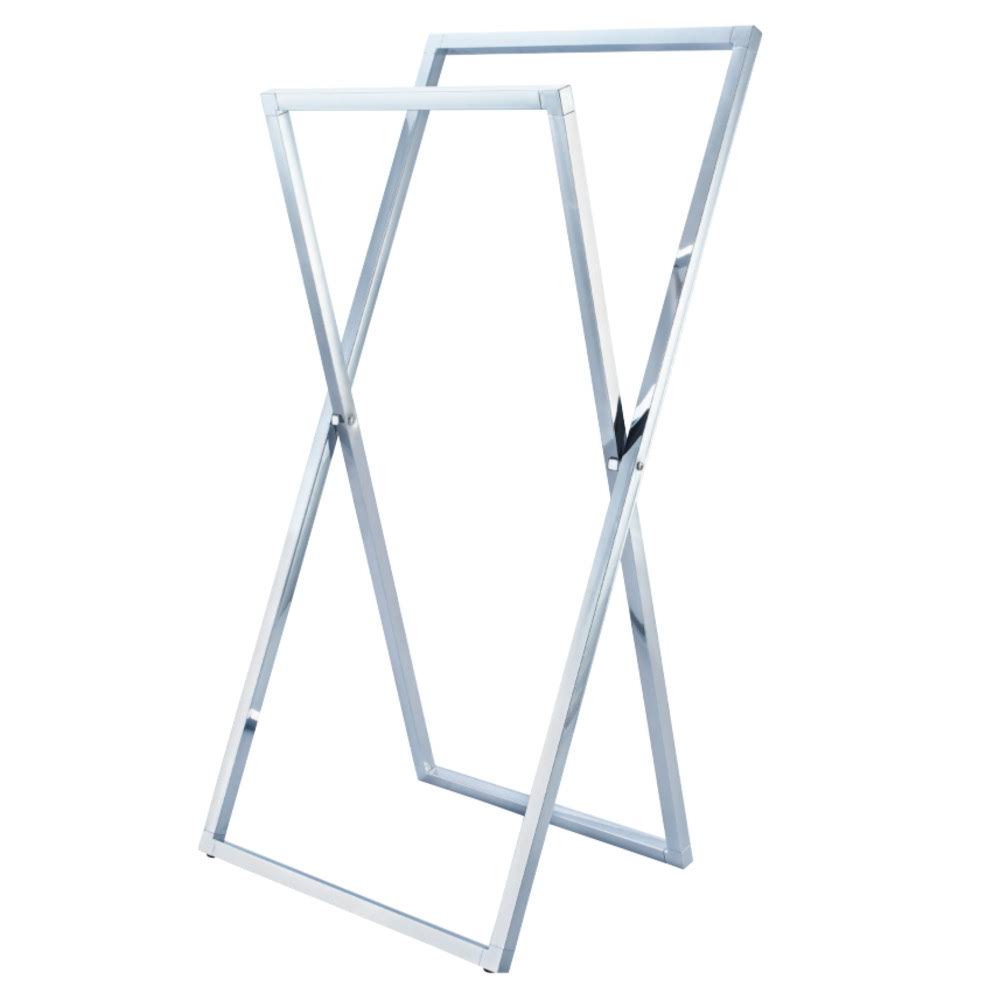 Polished Chrome Steel Construction Towel Rack O532