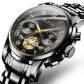 Black Chronograph Waterproof Wrist Watch Y498