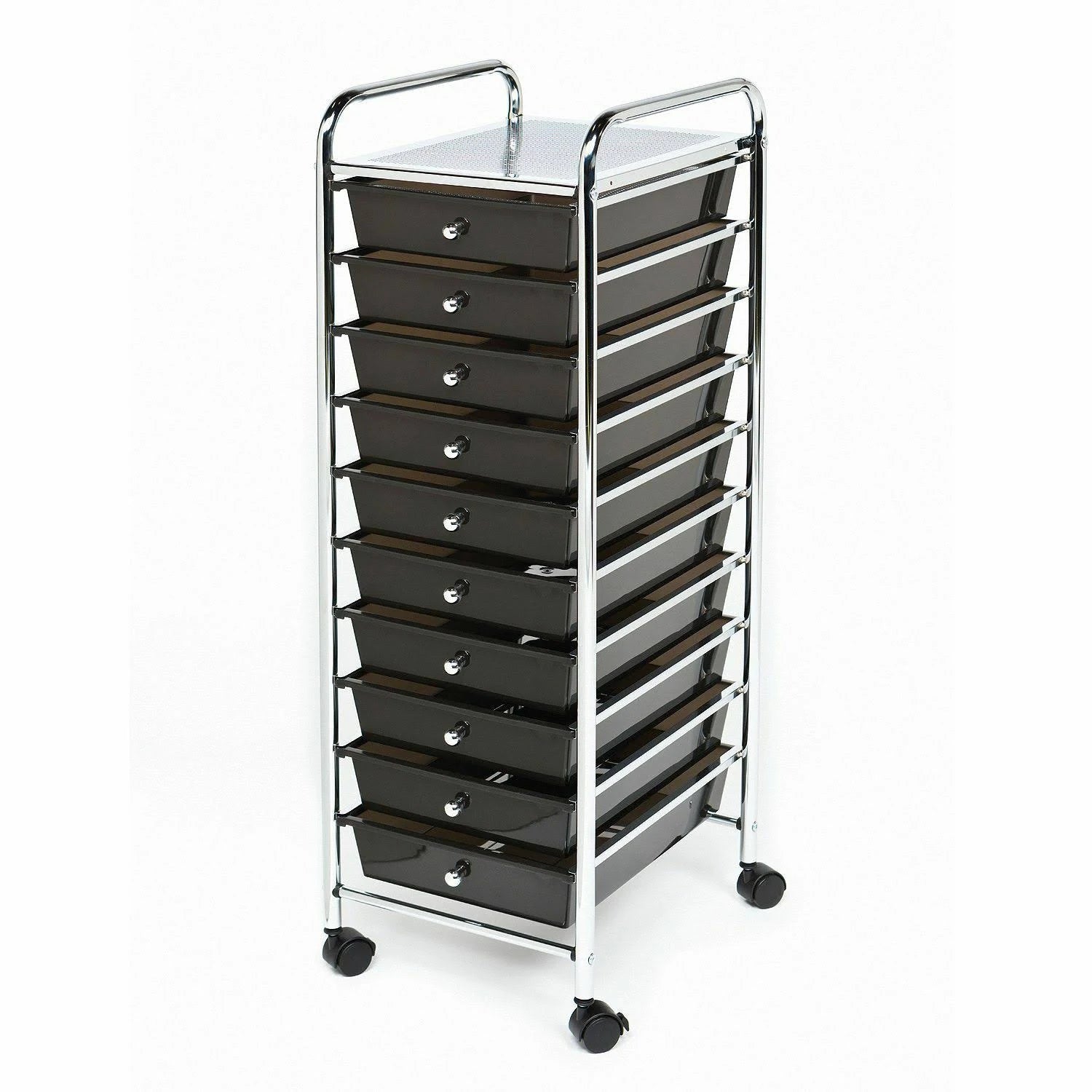 10 Drawer Cart - Black E350