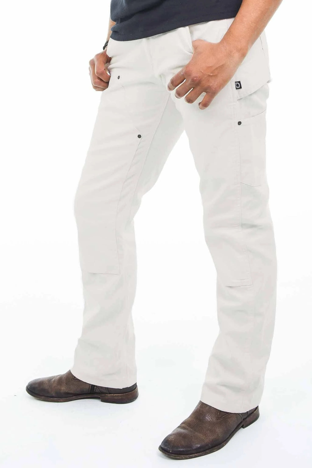 White Canvas Taskpant F3602