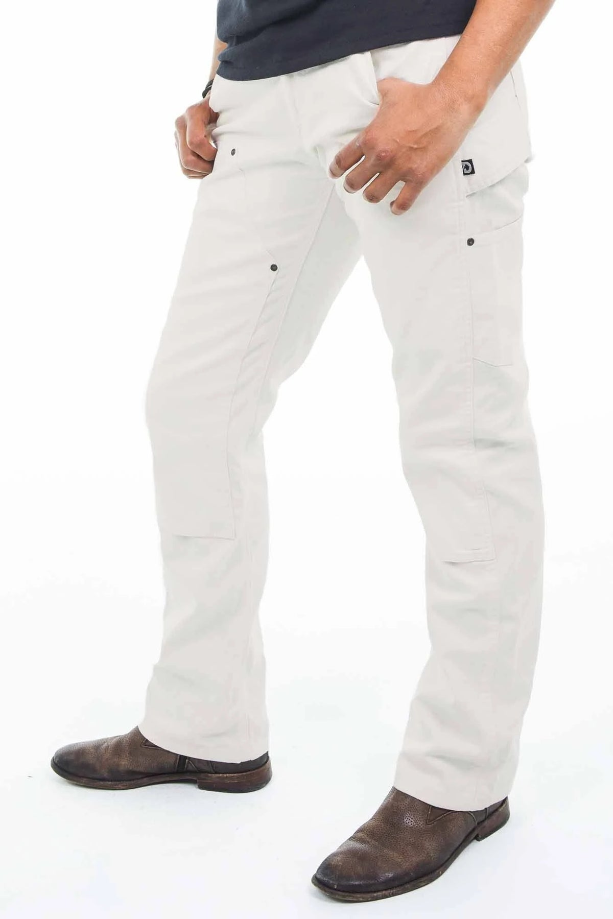 White Canvas Taskpant F3602