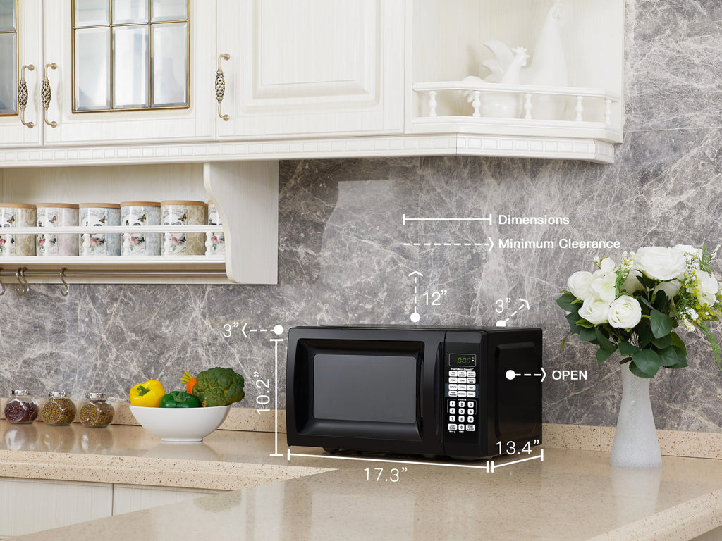 Black Microwave Oven T7707