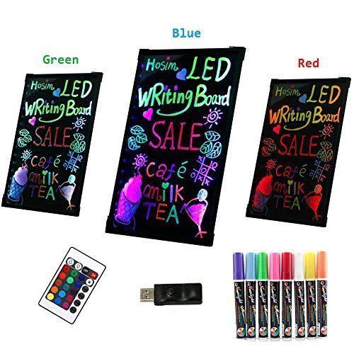 LED Message Writing Board with 8 Colors Markers R569323