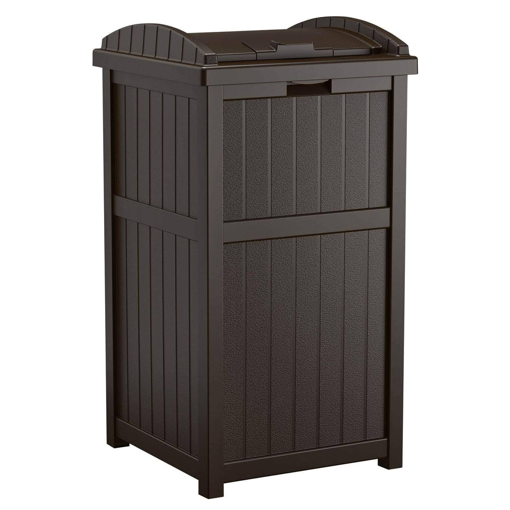 33 Gallon Outdoor Trash Can Bin (2 Pack) M8128