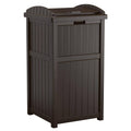 33 Gallon Outdoor Trash Can Bin (2 Pack) M8128
