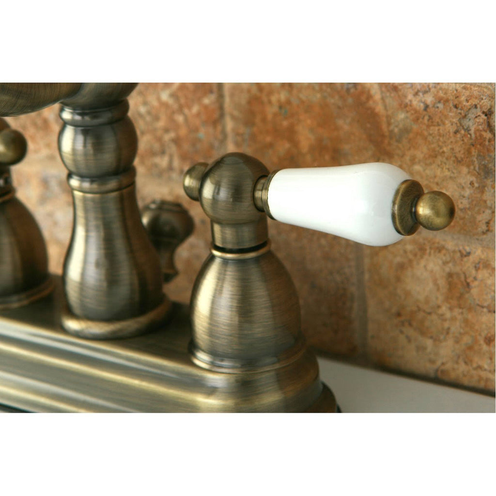 Polished Brass Centerset Lavatory Faucet with Retail Pop-Up T710889