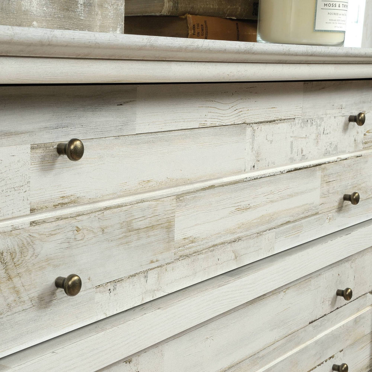 White Plank 3-Drawer Chest U991