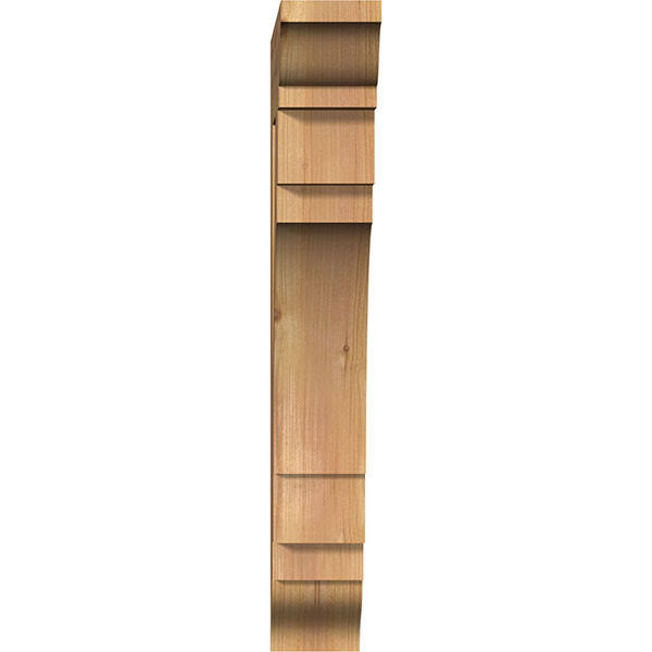 3 1/2x22W x 16x22D x 24x22H Merced Traditional Smooth Bracket, Western Red Cedar N15100