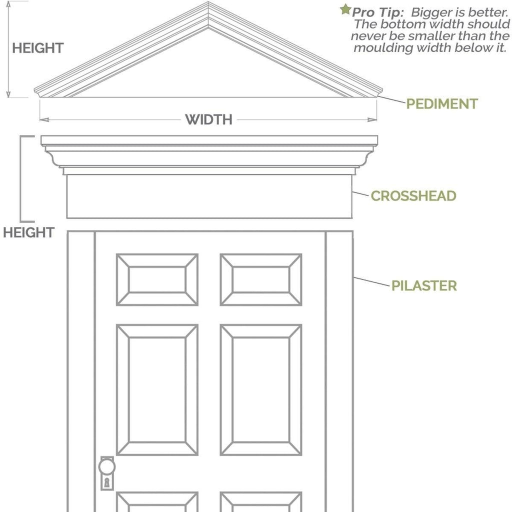 Flat Panel PVC Pilaster with Capital and Base (Pair) G1793