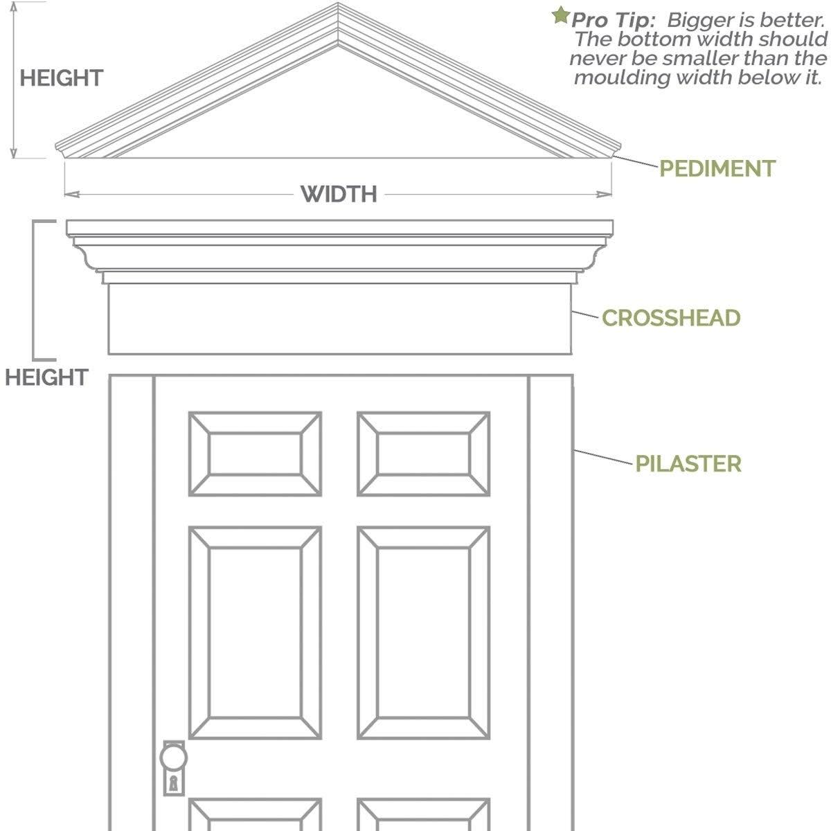 Flat Panel PVC Pilaster with Capital and Base (Pair) G1793
