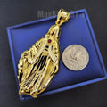 Gold Plated Pendant & 24" 14K Cuban Chain Necklace Z2232