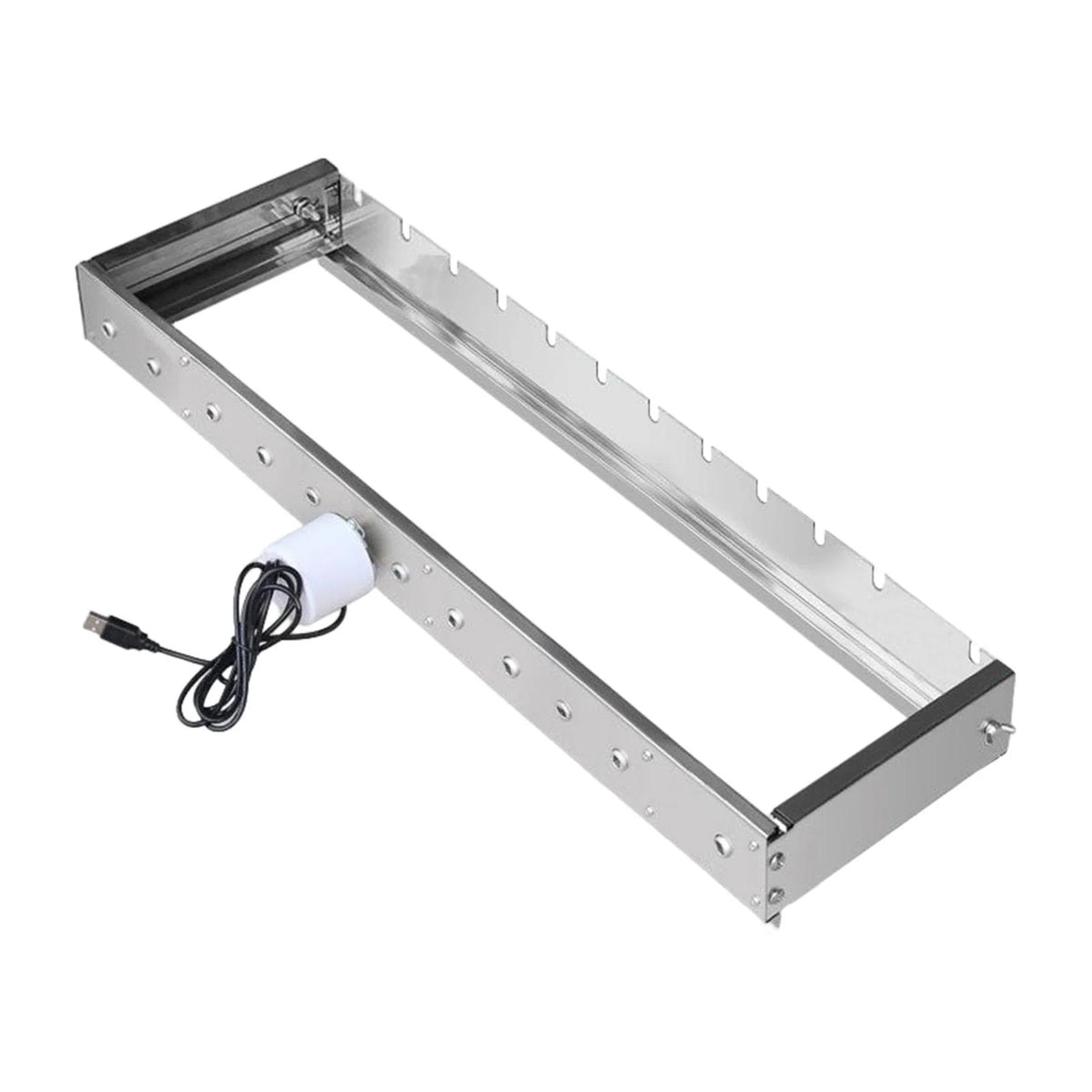 60cm Adjustable Width Rolling Heavy Duty BBQ Grill A742