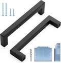 Black 30 Pack 5 Inch Square Cabinet Pulls U94905