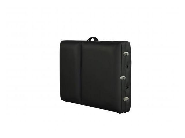 Black 3 Section Portable Massage Table with Carry Case J157012