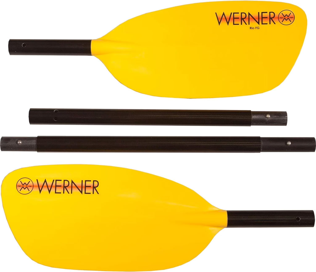 4-Piece Fiberglass-Reinforced Whitewater Kayak Paddle Y661702