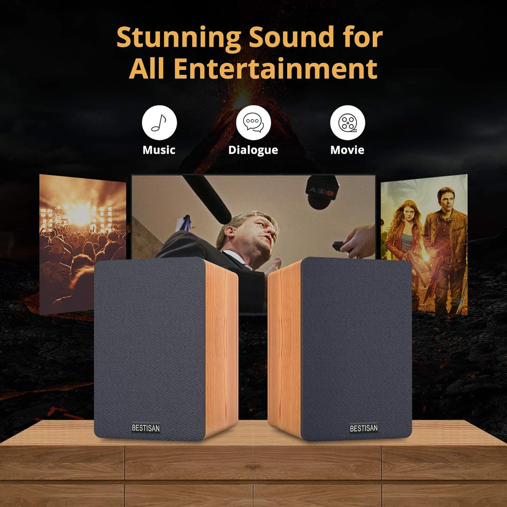 Bluetooth Bookshelf Speakers with Optical Input P794