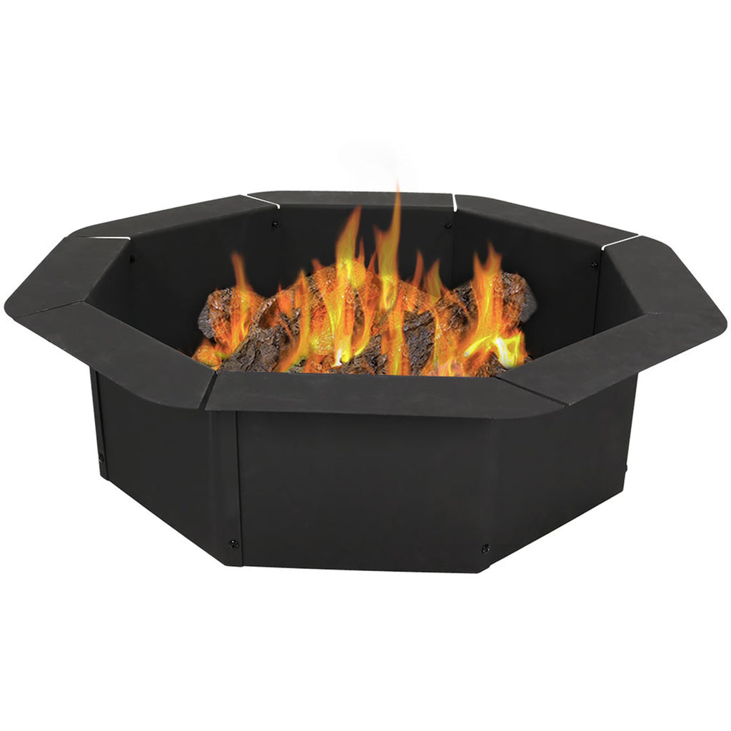 Octagon Heavy-Duty Steel Fire Pit Ring - 30" Inside Diameter N717677