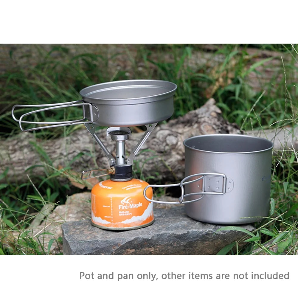 Ultralight Camping Cookware Set with Folding Handles C2372