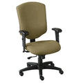 Gray Fabric Highback Chair with Black Frame S65544