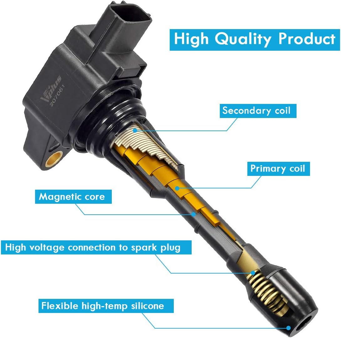 Set of 6 Ignition Coils & Spark Plugs for 3.5L V6 Q573
