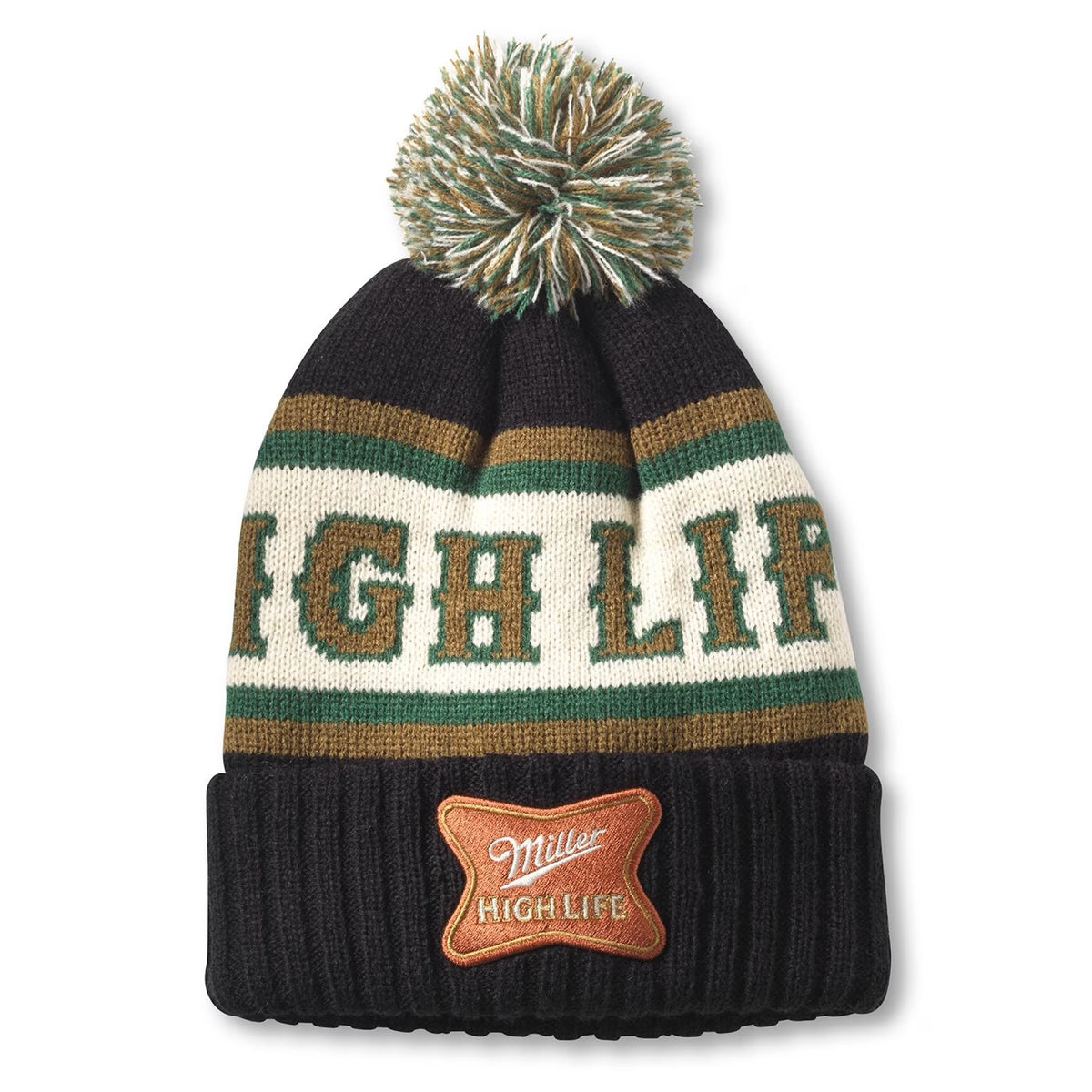 Cuffed Knit Beanie with Pom N835