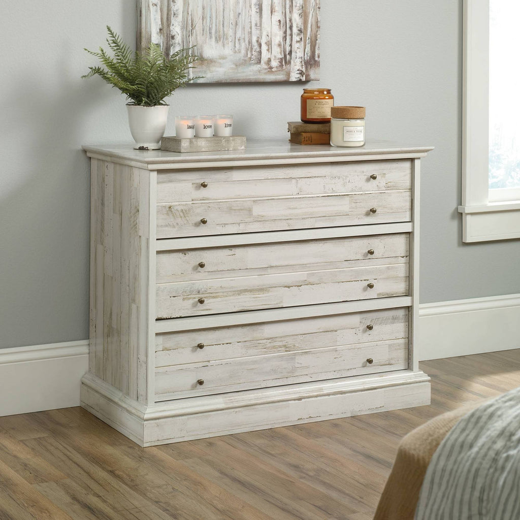 White Plank 3-Drawer Chest U991